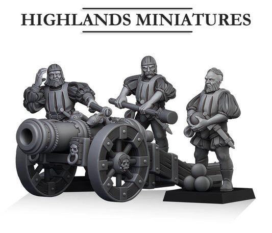 Sunland cannon from Highland miniatures 3D PRINTED MINIATURES