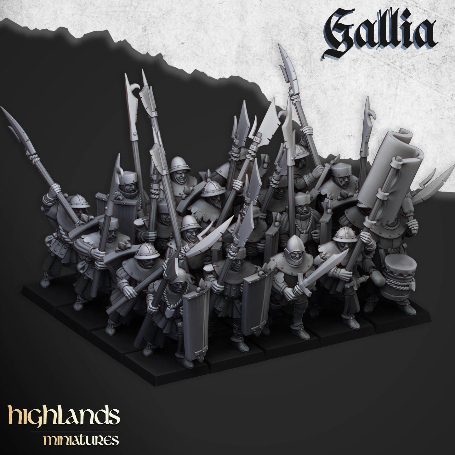 Galia starter army from Highland miniatures 3D PRINTED MINIATURES