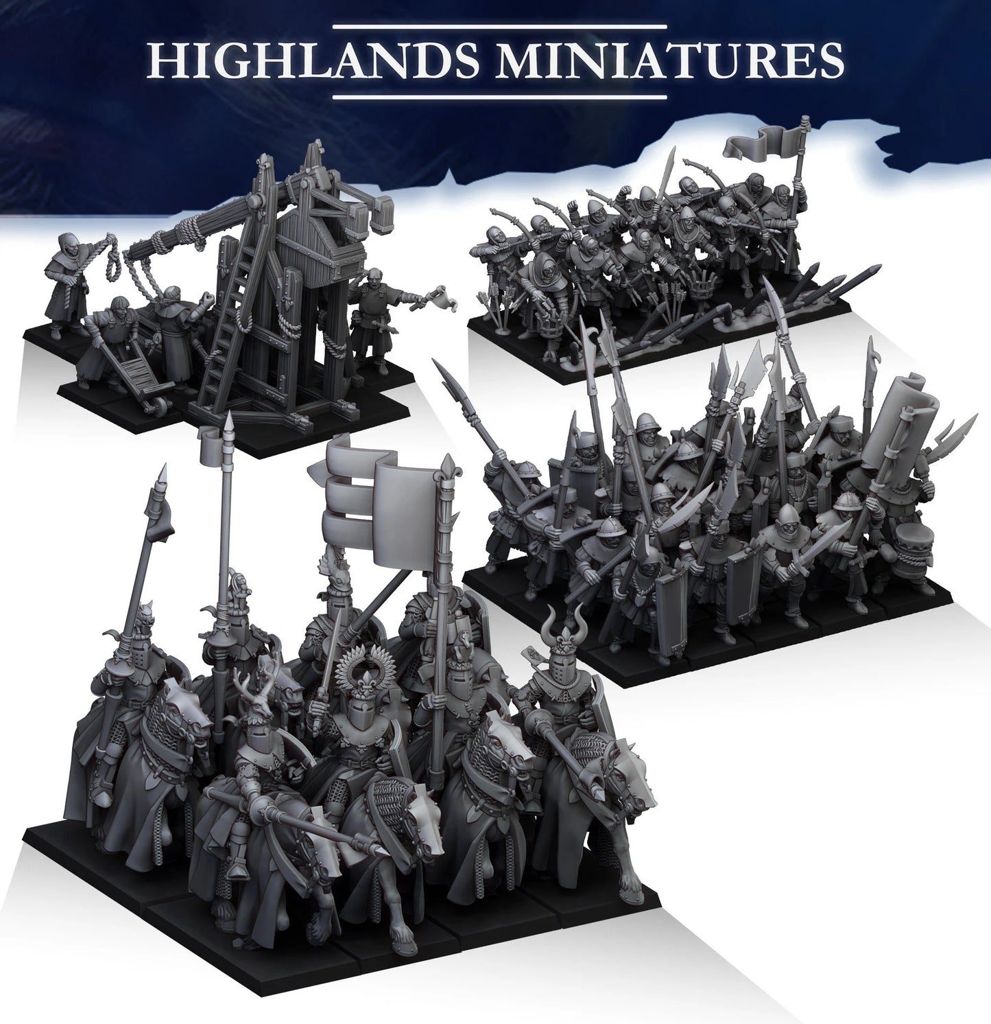 Galia starter army from Highland miniatures 3D PRINTED MINIATURES