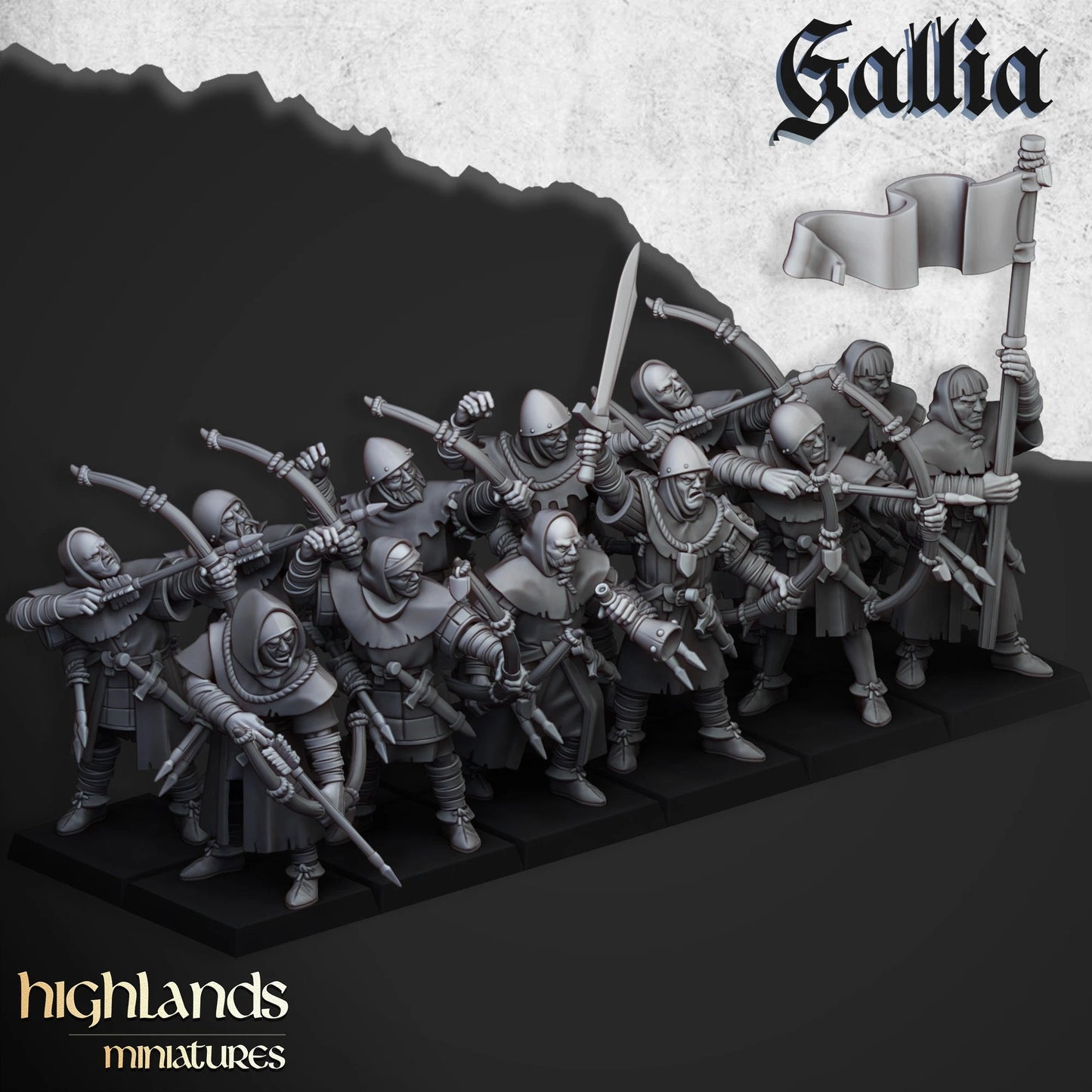 Galia starter army from Highland miniatures 3D PRINTED MINIATURES