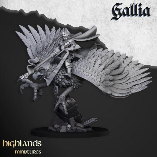 Robert D'Galia mounted hero from Highland miniatures 3D PRINTED MINIATURES