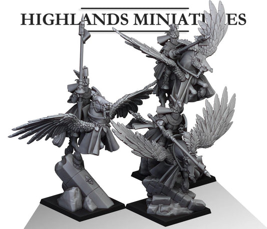 Galia Pegasus knights unit x3 from Highland miniatures 3D PRINTED MINIATURES