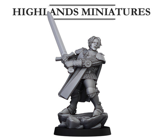 Baroness foot and mounted hero from Highland miniatures 3D PRINTED MINIATURES