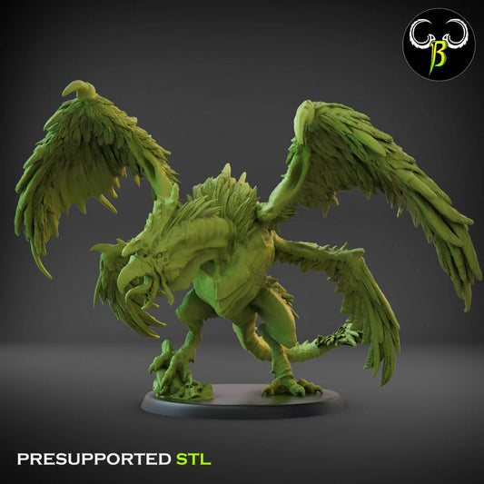 Beastmen cockatrice from Clay Beast Creation 3D PRINTED MINIATURES