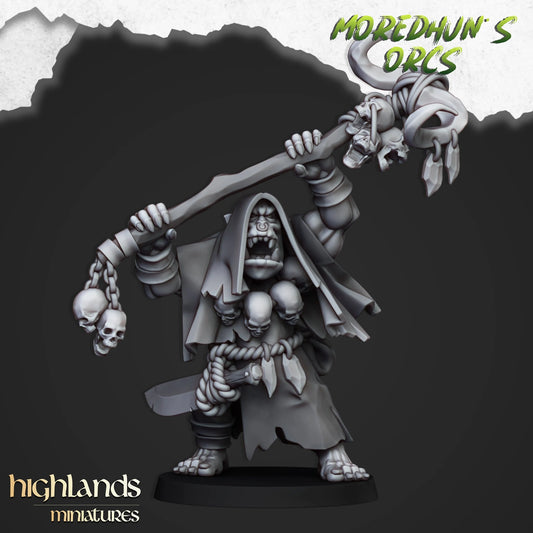orc shaman 2 from Highland miniatures 3D PRINTED MINIATURES