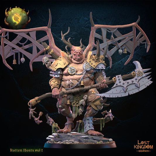 Lost Kingdom chaotic plague demon prince with wings 3D PRINTED MINIATURES