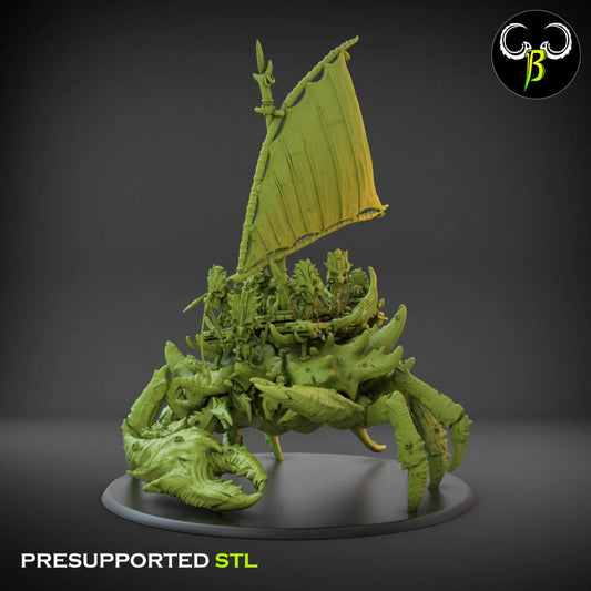 Goblin Crab riders from Clay Beast Creation 3D PRINTED MINIATURES