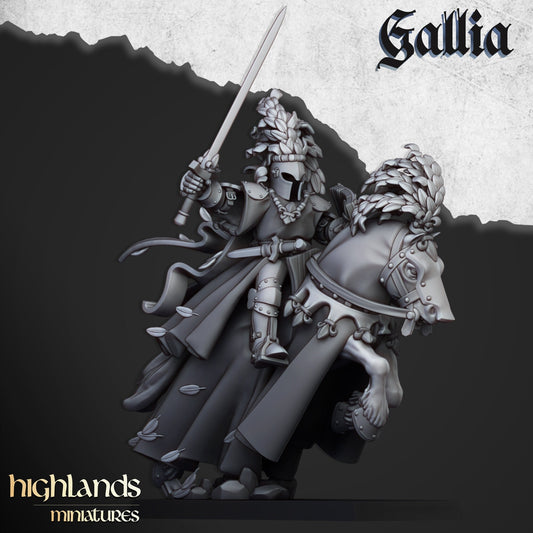 Green knight mounted hero from Highland miniatures 3D PRINTED MINIATURES