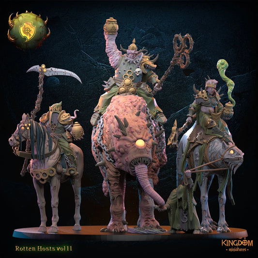 Lost Kingdom chaotic rotting triplets 3D PRINTED MINIATURES