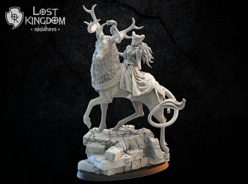 Lost Kingdom Kingdom of Mercia, mounted supreme sorceress 3D PRINTED MINIATURES